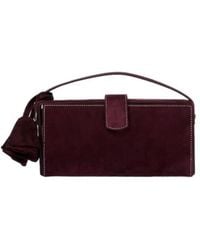 Magda Butrym - Apolonia Small Suede Clutch - Lyst