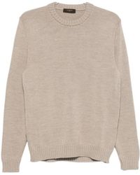 Zanone - Ribbed-Knit Crew-Neck Wool Jumper - Lyst