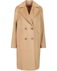 Max Mara - Double-Breasted Coat Coats - Lyst