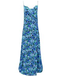 ROTATE BIRGER CHRISTENSEN - Floral-Printed Strapped Maxi Dress - Lyst