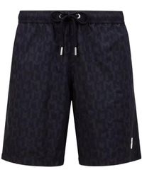 Moncler - Monogram Printed Swim Shorts - Lyst