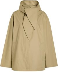 TOTEME - Hooded Scarf-Effect Cotton Jacket - Lyst