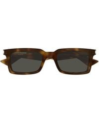 Saint Laurent - Eyewear Rectangular Frame Sunglasses - Lyst