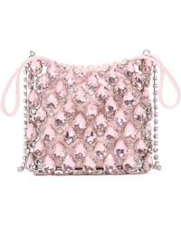 Self-Portrait - Mini Chainmail Embellished Shoulder Bag - Lyst
