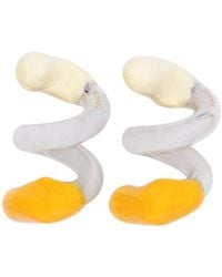 Sunnei - Fusillo Rubberized Swirl Earrings - Lyst
