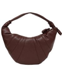 Lemaire - Fortune Croissant Logo Embossed Shoulder Bag - Lyst