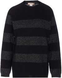 Twinset - Striped Crewneck Sweater - Lyst