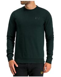 EA7 - Logo Printed Hoodie - Lyst