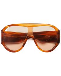 Bottega Veneta - Eyewear Shield Frame Sunglasses - Lyst