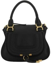Chloé - Chloé Marcie Foldover Top Tote Bag - Lyst