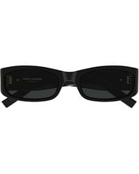 Saint Laurent - Eyewear Rectangular Frame Sunglasses - Lyst
