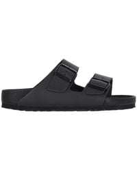 Birkenstock - Arizona Logo Engraved Double Buckled Sandals - Lyst