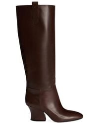Jil Sander - Lune Mid Heel Knee-High Boots - Lyst