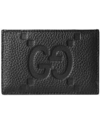 Gucci - Logo Embossed Card Holder - Lyst