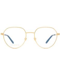 Gucci - Eyewear Panthos Frame Glasses - Lyst