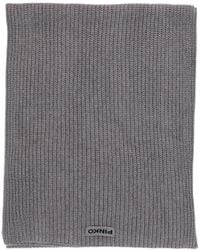 Pinko - Logo Patch Knitted Scarf - Lyst