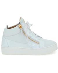 Giuseppe Zanotti - Side-Zip Lace-Up Sneakers - Lyst