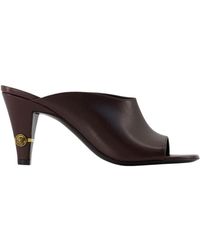 Versace - T 80 Peep Toe Mules Pumps - Lyst