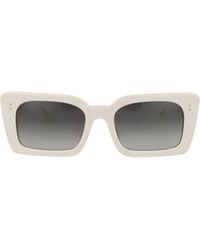 Linda Farrow - Geometric Frame Sunglasses - Lyst