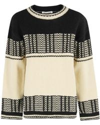 Low Classic - Jacquard Knit Sweater - Lyst