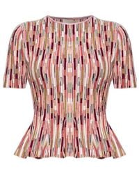 Ulla Johnson - Round-Neck Pattern T-Shirt - Lyst