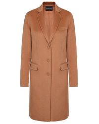 Emporio Armani - Long-Sleeved Coat - Lyst