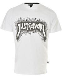 Just Cavalli - Logo Polka Dot Short Sleeve T-Shirt - Lyst