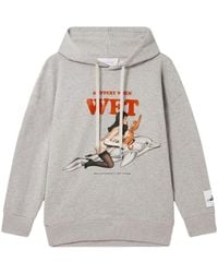 Stella McCartney - Graphic Print Drawstring Hoodie - Lyst