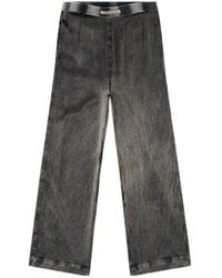DIESEL - Viscose Pants With A Fluid Fit - Lyst