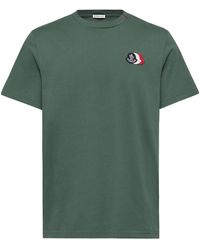 Moncler - Logo Patch Crewneck T-Shirt - Lyst
