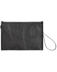 Etro - Paisley Logo Wristlet Bag - Lyst