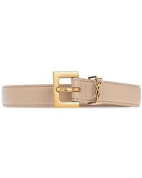 Saint Laurent - Cassandre Thin Belt - Lyst