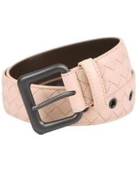 Bottega Veneta - Knit Buckle Ring Hole Eye Belt - Lyst
