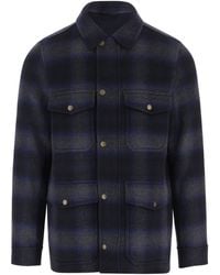 Woolrich - Checked Button-Up Overshirt - Lyst
