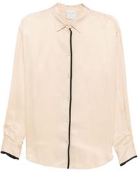 forte_forte - Contrast-Trim Shirt - Lyst