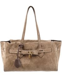 Brunello Cucinelli - Logo Embossed Top Handle Bag - Lyst