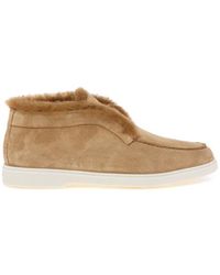 Santoni - Round Toe Ankle Boots - Lyst
