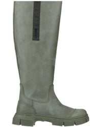 Ganni - Solid-Colored Thick-Soled Boots - Lyst