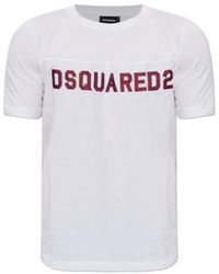DSquared² - Logo-Detailed Crewneck T-Shirt - Lyst