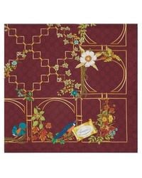 Gucci - Floral Print Scarf - Lyst