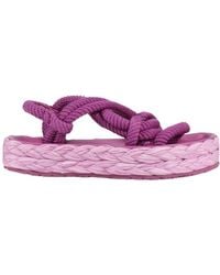 Isabel Marant - Round Toe Espadrille Sandals - Lyst