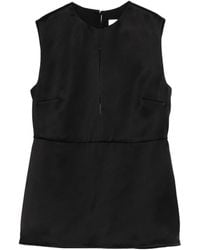 Jil Sander - Satin Vest - Lyst