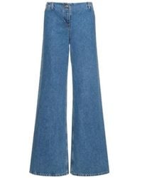 Magda Butrym - Low-Rise Belt Loop Jeans - Lyst