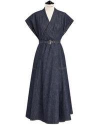 Dior - Mid-Length Belted Dress - Lyst