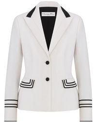 Dior - Christian Single-Breasted Fitted Jacket - Lyst