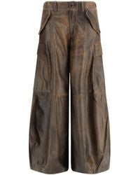 R13 - Leather Cargo Pants - Lyst