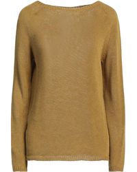 Max Mara - Solid Color Linen Long-Sleeve Knit Sweater - Lyst