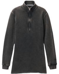 Alexander Wang - Half-Zip Mini Dress - Lyst