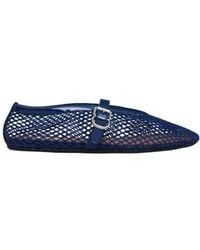 Alaïa - Alaïa Fishnet Ballet Flats - Lyst