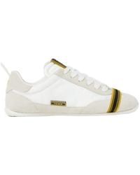 Fendi - Logo-Tag Panelled Sneakers - Lyst